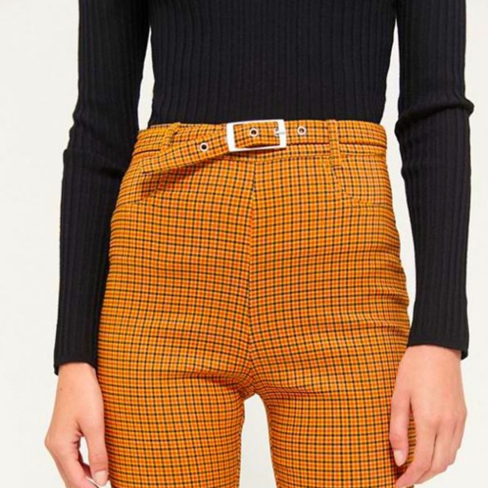 Urban Outfitters Neve Belted High Waist Cigarette Pants - Size: 4